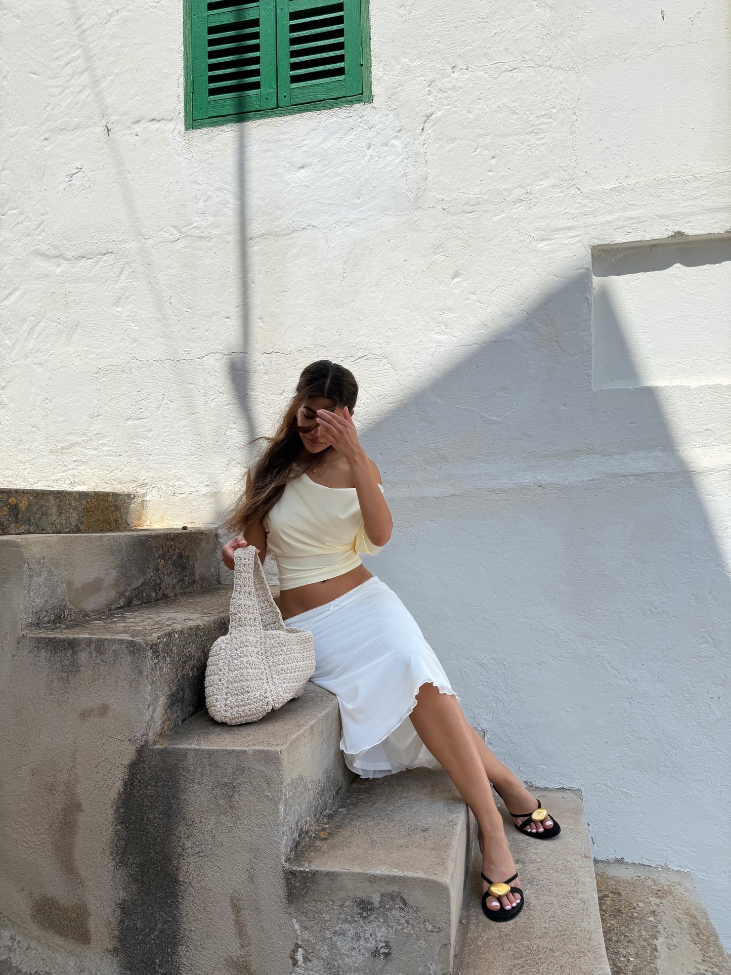 Hera basic top - light yellow