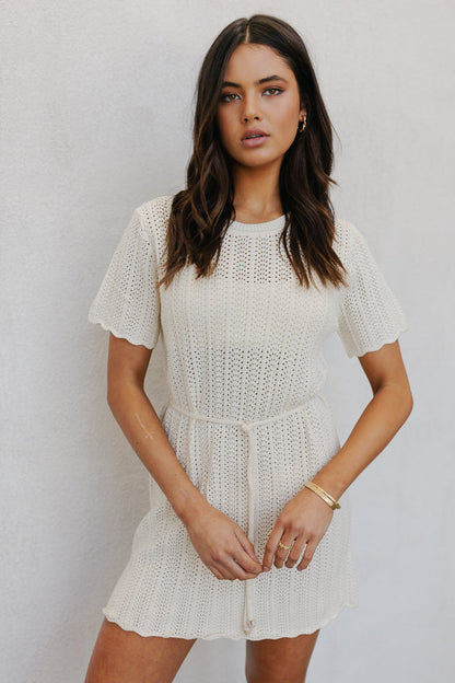 Georgia Mini Dress - Bone
