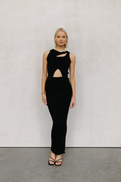 Whitlee Top - Black Knit