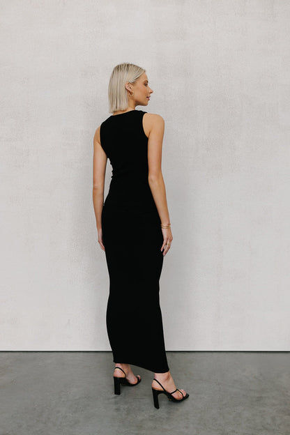 Hanna Maxi Skirt - Black Knit