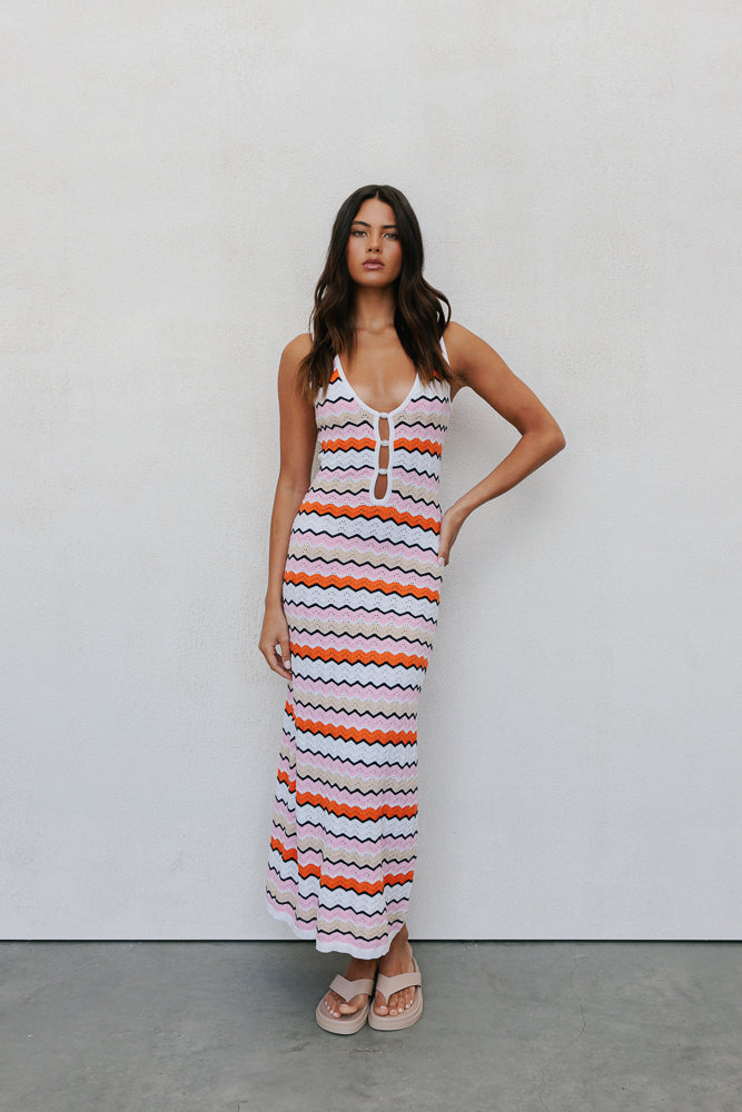 Herbie Midi Dress - Summer Stripe