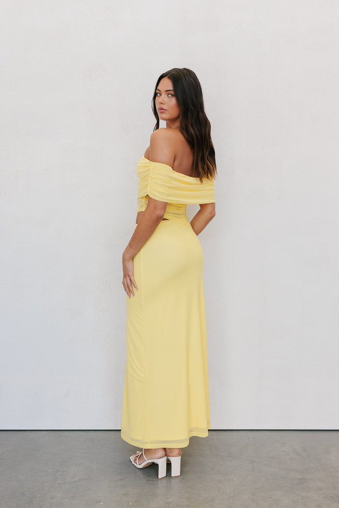 Fiora Maxi Dress - Canary Yellow