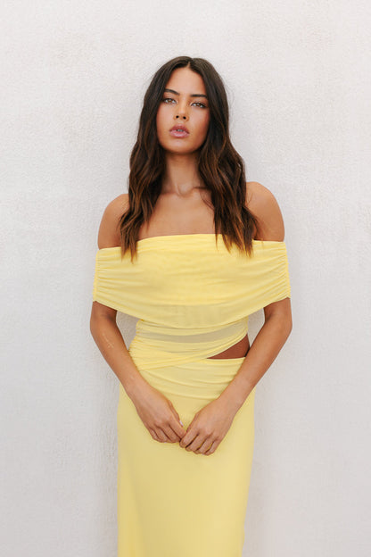 Fiora Maxi Dress - Canary Yellow