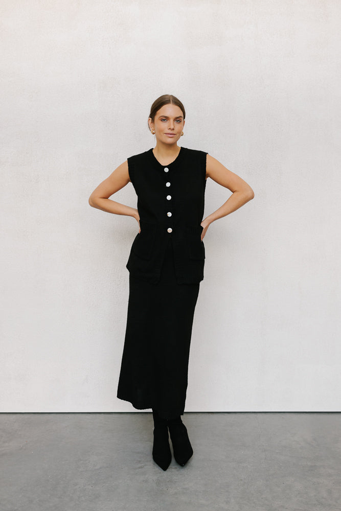 Jace Knit Set - Black