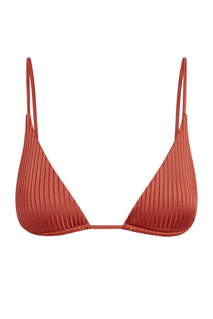 Kauai Top - Copper Wide Rib
