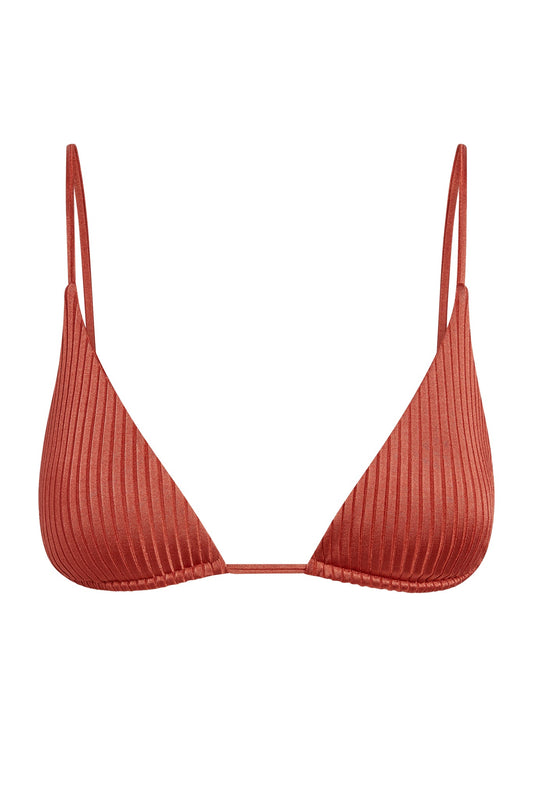 Kauai Top - Copper Wide Rib