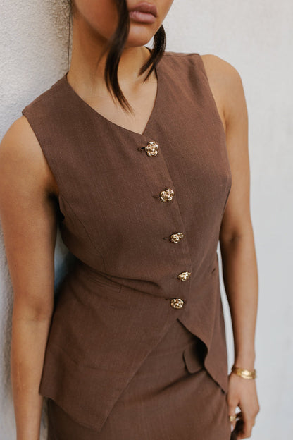 Finch Vest - Chocolate
