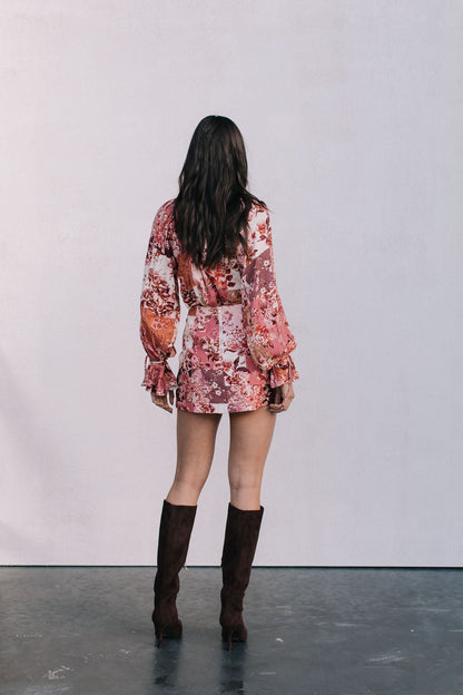 Zaira Mini Skirt - Fleur Print