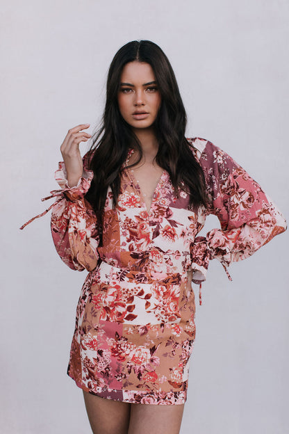 Zaira Mini Skirt - Fleur Print