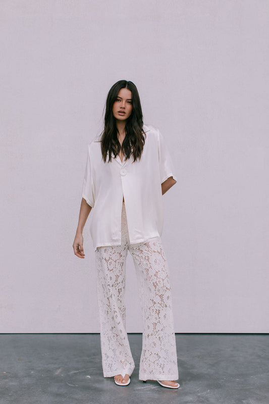 Ilsuo Pants - Cream Lace