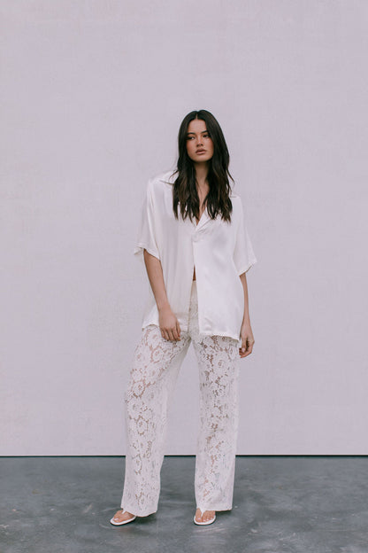 Ilsuo Pants - Cream Lace