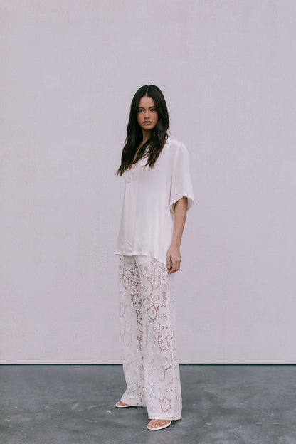 Ilsuo Pants - Cream Lace