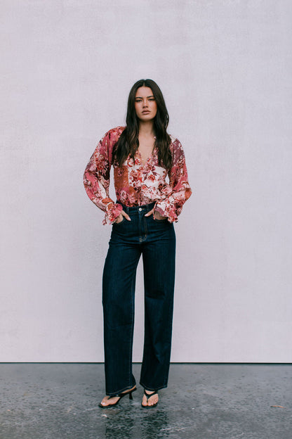 Undina Blouse - Fleur Print