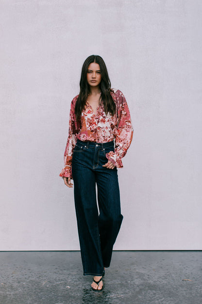 Undina Blouse - Fleur Print