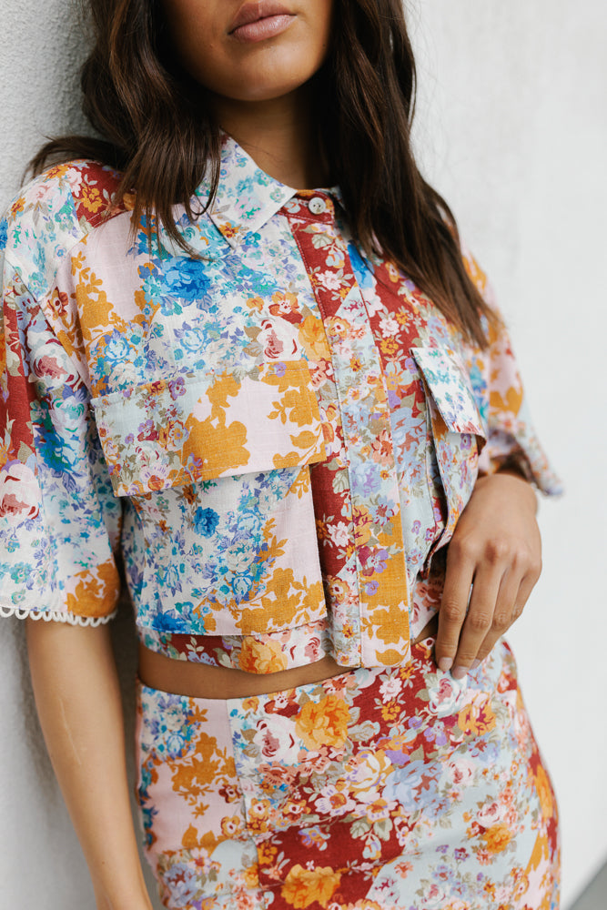 Aprire Mini Skirt - Bloom Floral Print