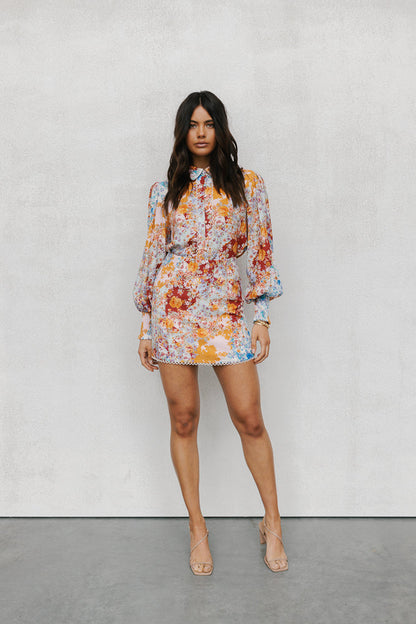 Aprire Mini Skirt - Bloom Floral Print