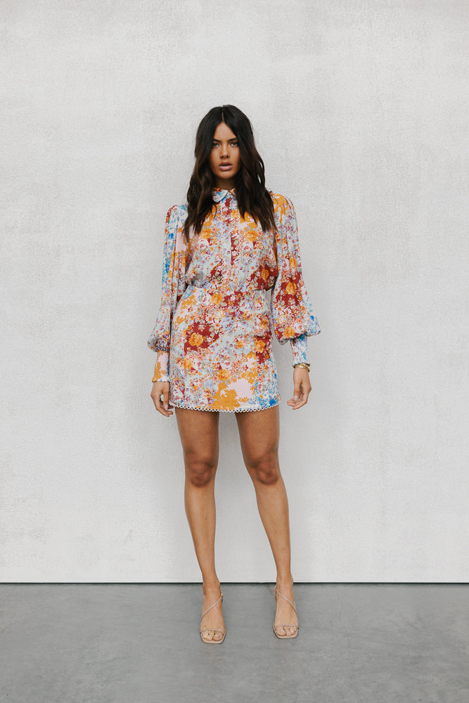 Aprire Mini Skirt - Bloom Floral Print