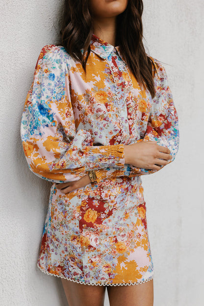 Aprire Mini Skirt - Bloom Floral Print