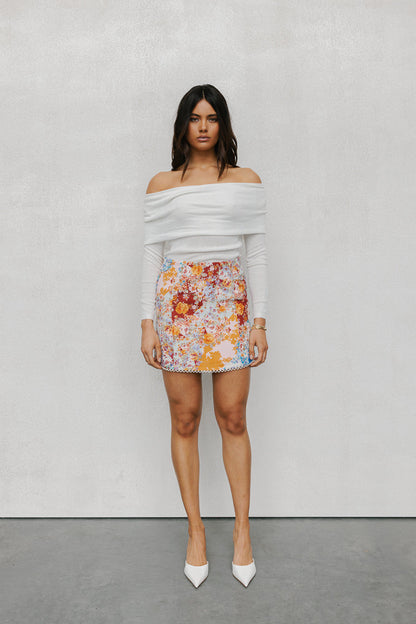 Aprire Mini Skirt - Bloom Floral Print