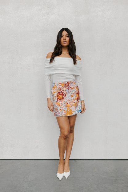 Aprire Mini Skirt - Bloom Floral Print