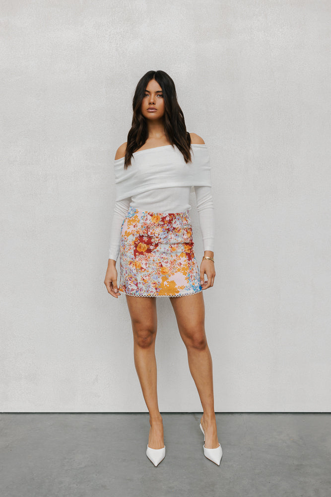 Aprire Mini Skirt - Bloom Floral Print