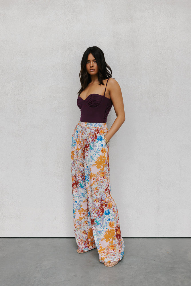 Pip Bodysuit - Plum Mesh