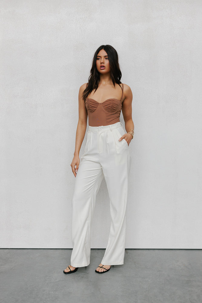 Mayda Tailored Pants - Bone