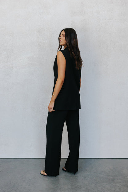 Uerella Tailored Vest - Black