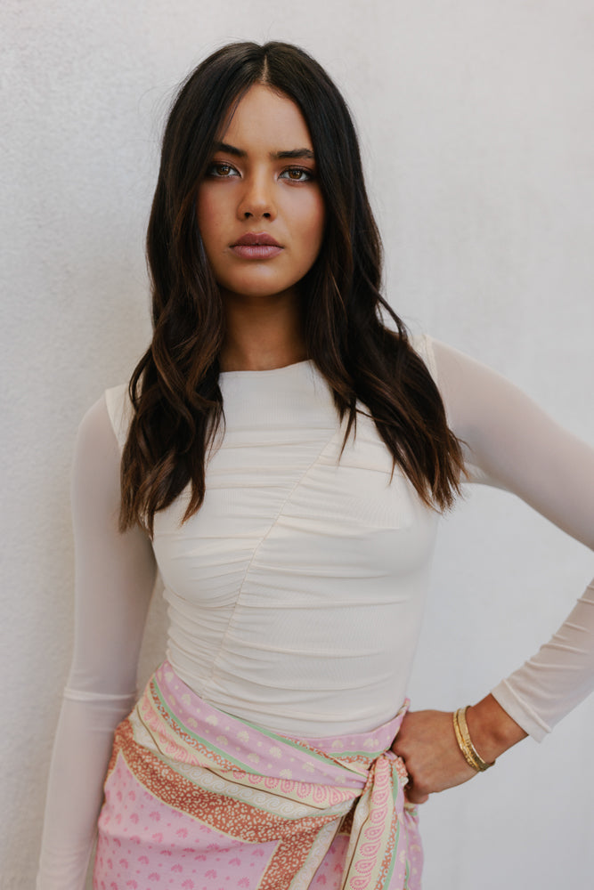Vigo Mini Skirt - Pink Tile Print
