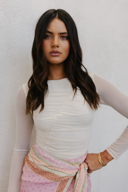 Vigo Mini Skirt - Pink Tile Print