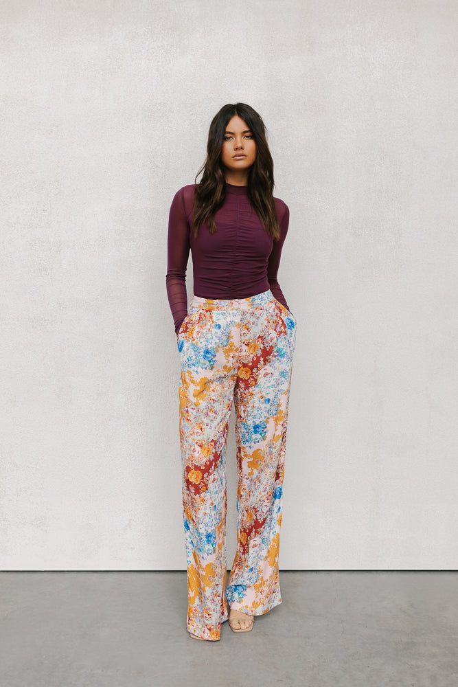 Finn Long-sleeve Top - Plum Mesh