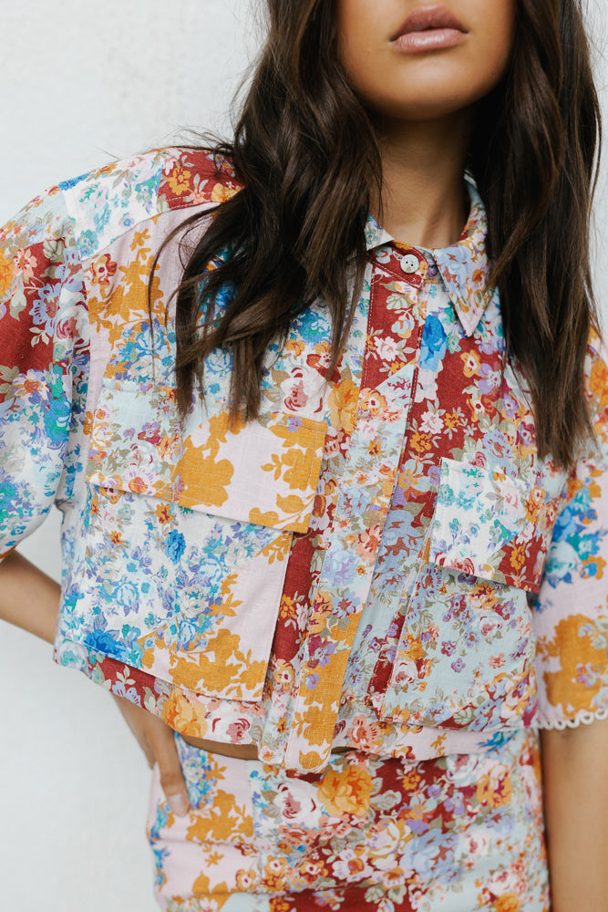 Aprire Mini Skirt - Bloom Floral Print