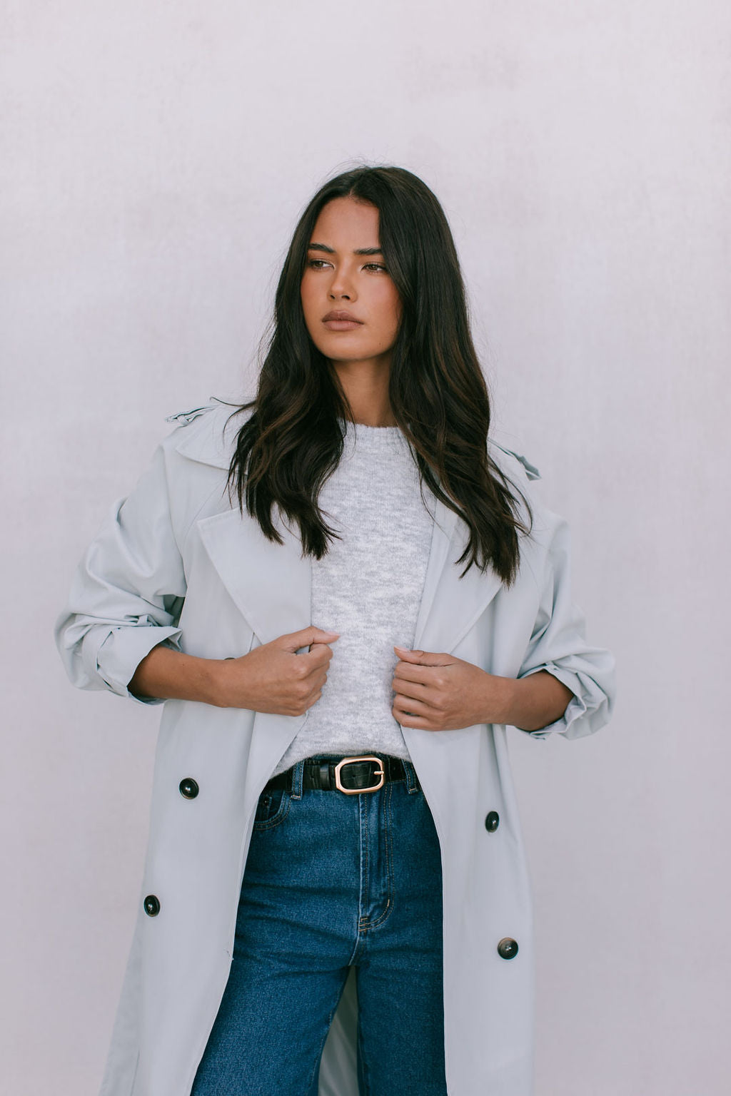 North Knit Top - Grey Marle