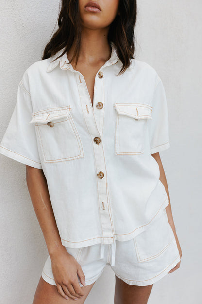 Brittanie Set - Ivory Denim