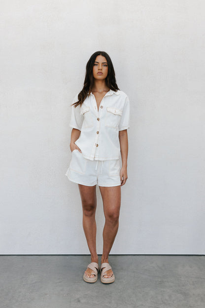 Brittanie Set - Ivory Denim