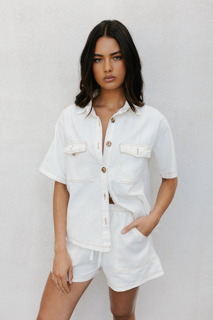 Brittanie Set - Ivory Denim