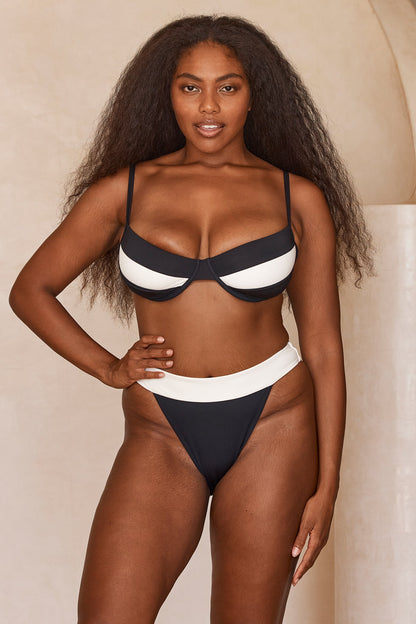 Malta Top - Black/Ivory