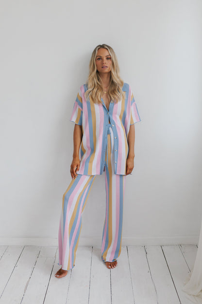 Imani Set - Pastel Stripe Knit