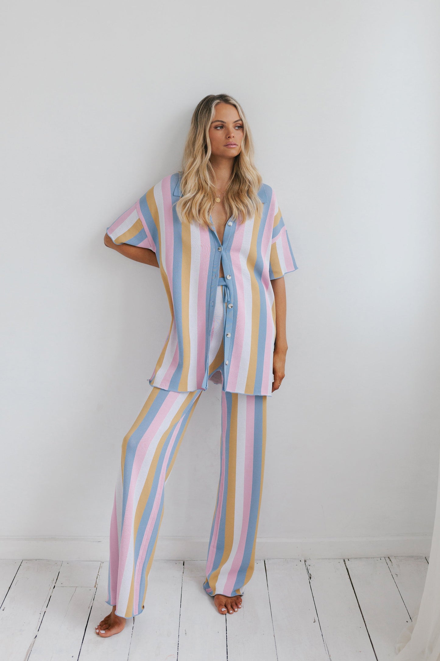 Imani Set - Pastel Stripe Knit