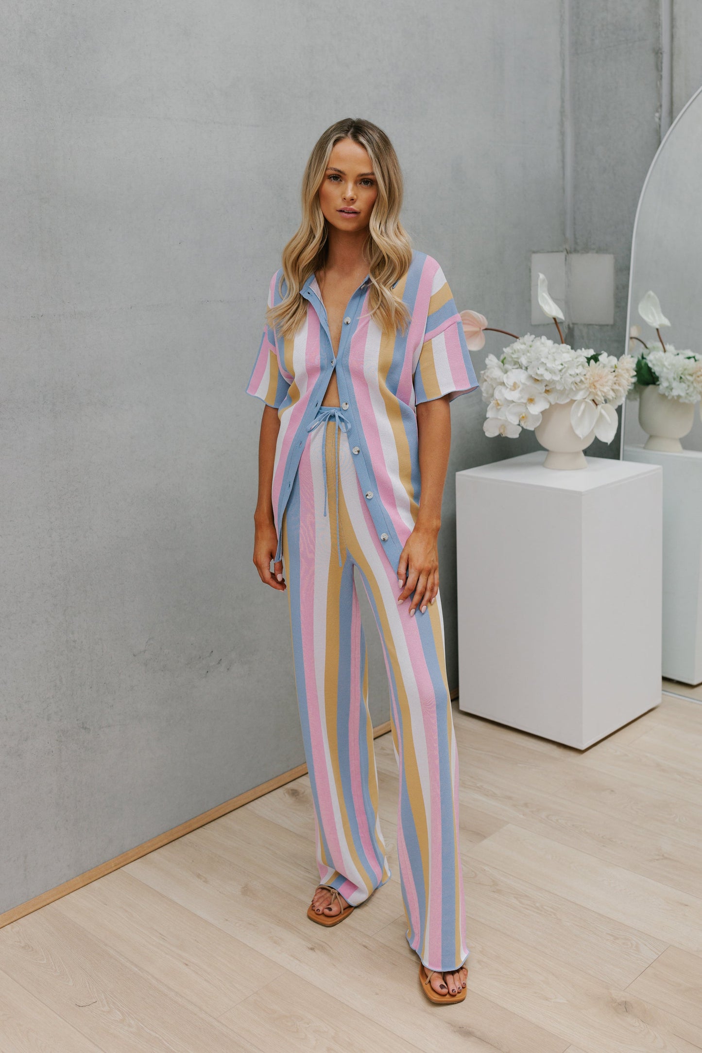 Imani Set - Pastel Stripe Knit
