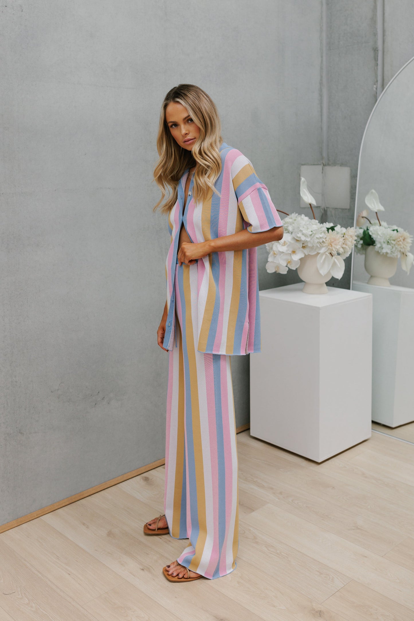 Imani Set - Pastel Stripe Knit