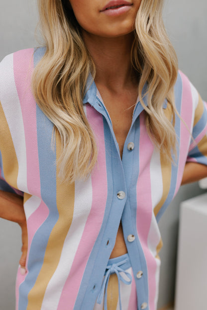 Imani Set - Pastel Stripe Knit