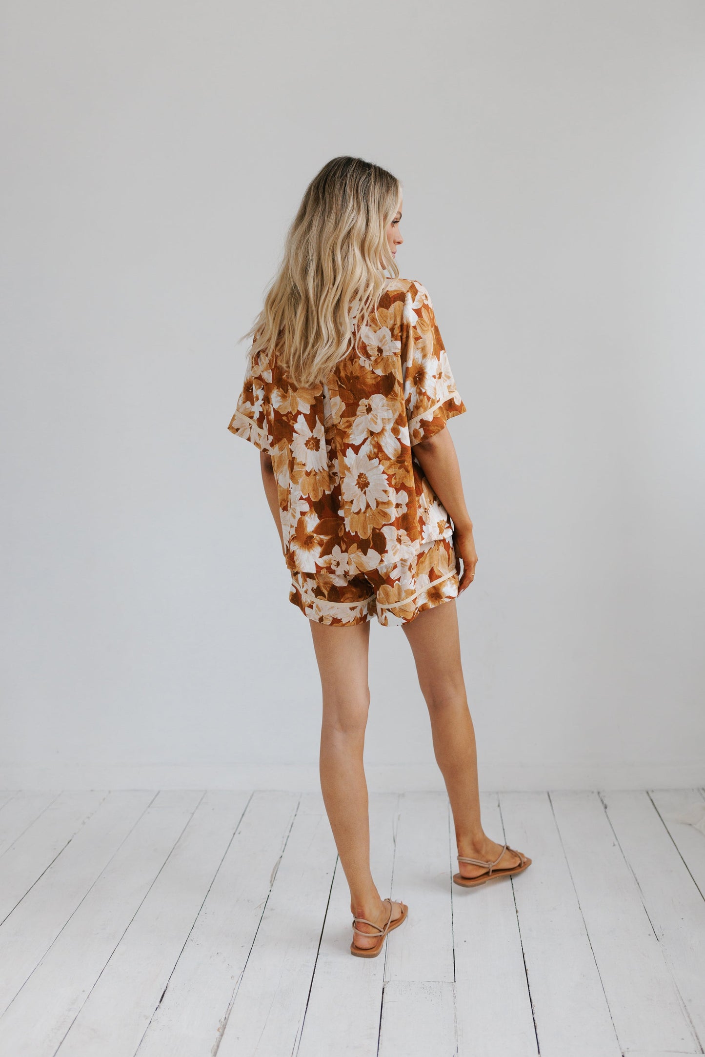Plover Set - Rust Floral Print