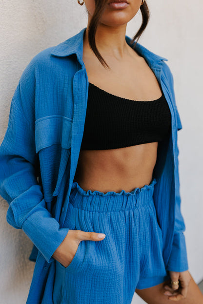 Eclipse Bralette - Black Crinkle