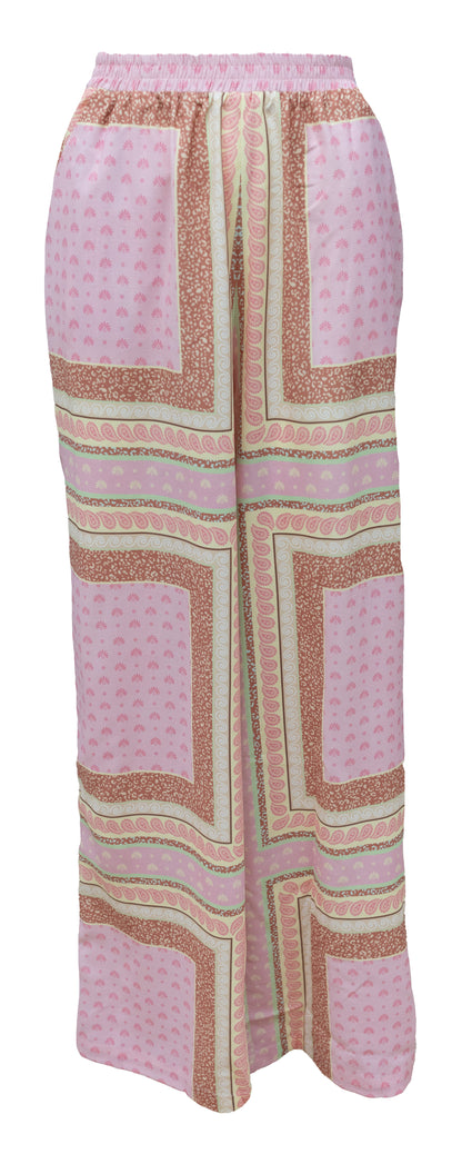Quest Pants - Pink Tile Print
