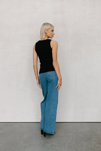 Whitlee Top - Black Knit