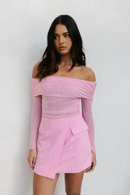 Azrah Mini Skirt - Pink