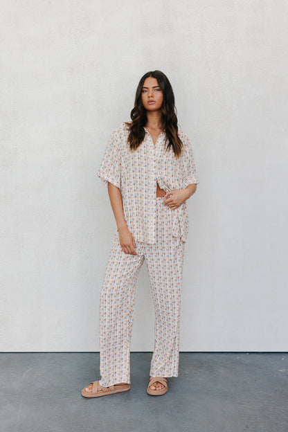 Rylie Set - Beige/Sky Check