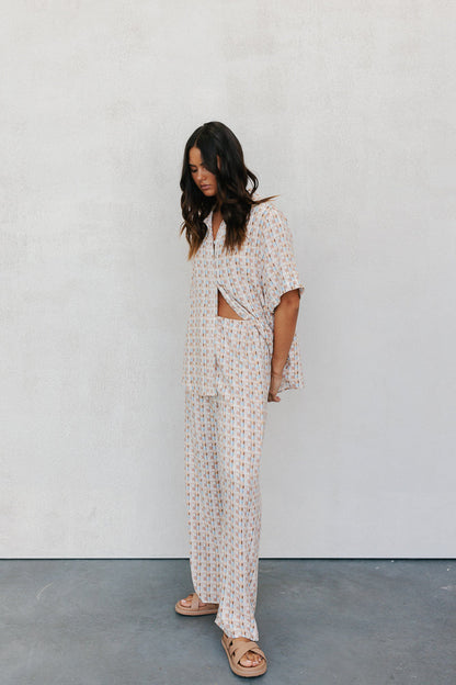 Rylie Set - Beige/Sky Check