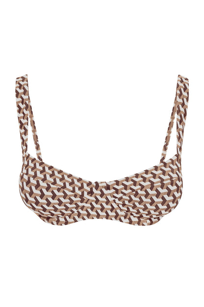 Sorrento Top - Husk Geo